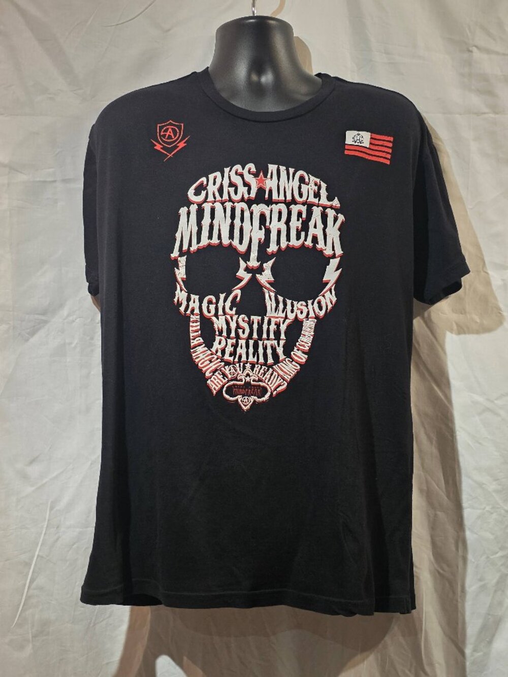 Criss Angel Mindfreak Graphic T-Shirt – Black – Size XL